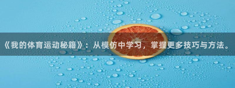 风速体育ios：《我的体育运动秘籍》：从模仿中学习，掌握更多技巧与方法。